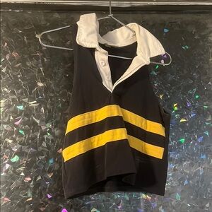 Urban Outfitters Navy and Yellow Tank Top